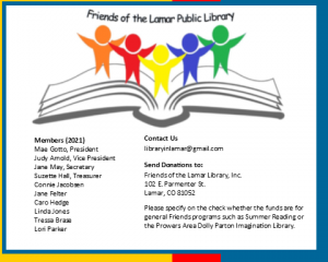 Friends of the Lamar Public Library website