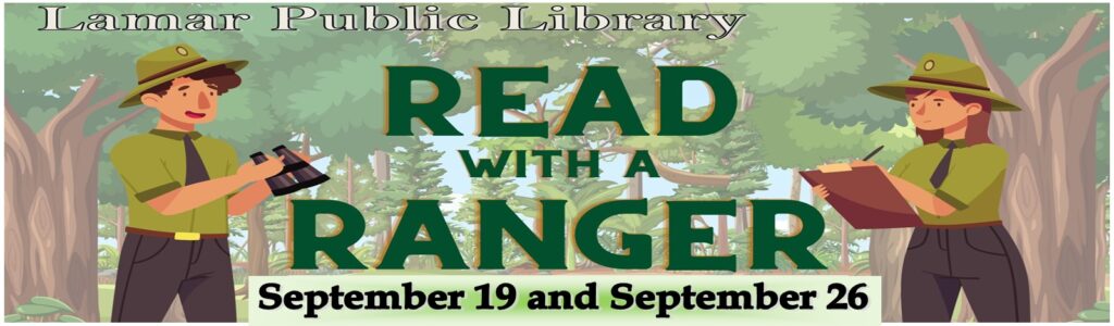 Sept. 19 and Sept. 26 at 1o a.m. Read with a Ranger at Story Time!